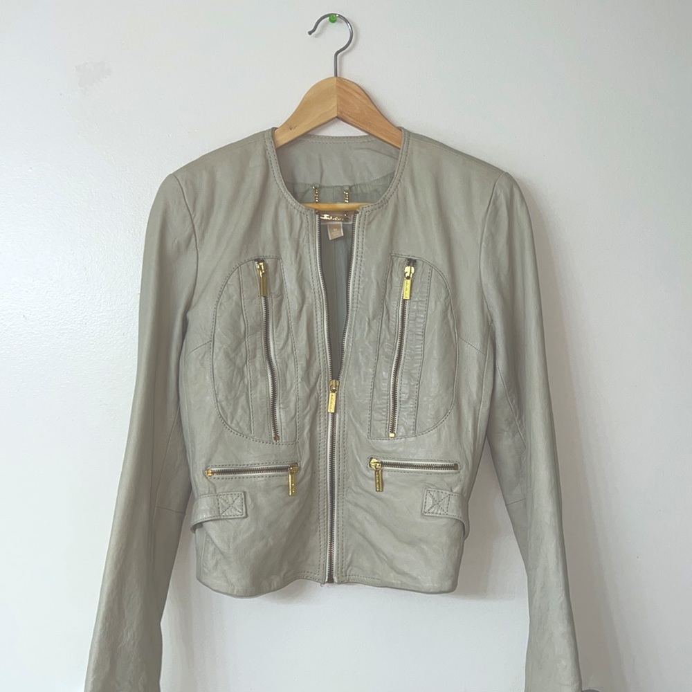 Michael Kors 100% Real Leather Jacket